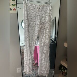 Becca by Rebecca Virtue White Cover-Up Pants